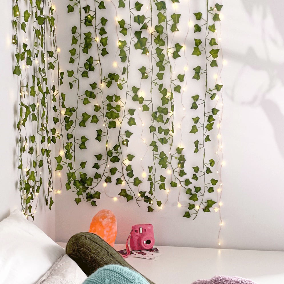 guirlande lierre artificiel lumineux LED
