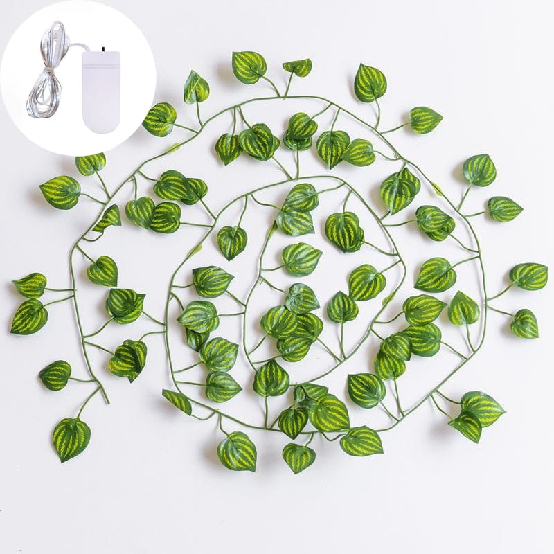 Guirlande de lierre lumineuse led blanc