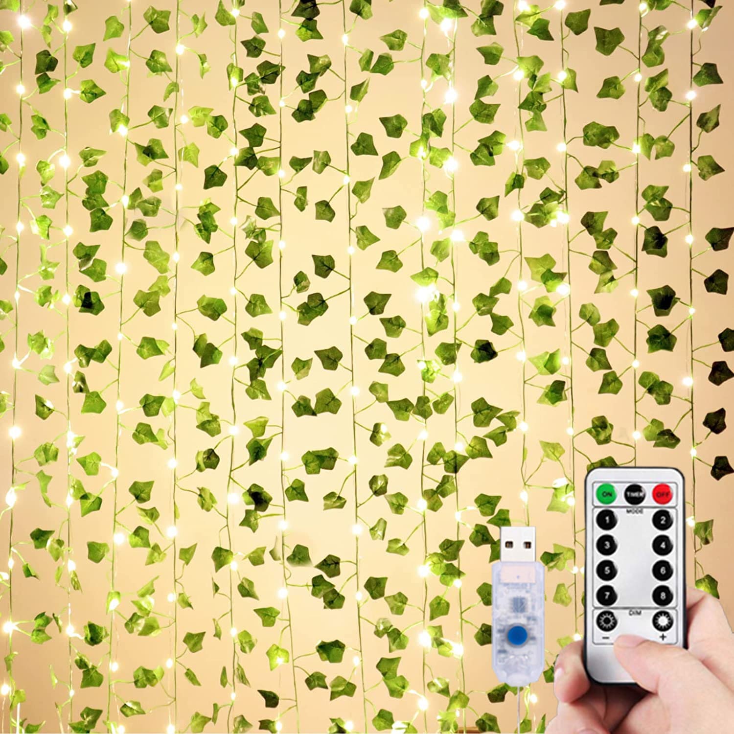 Rideau lumineux LED + Télécommande