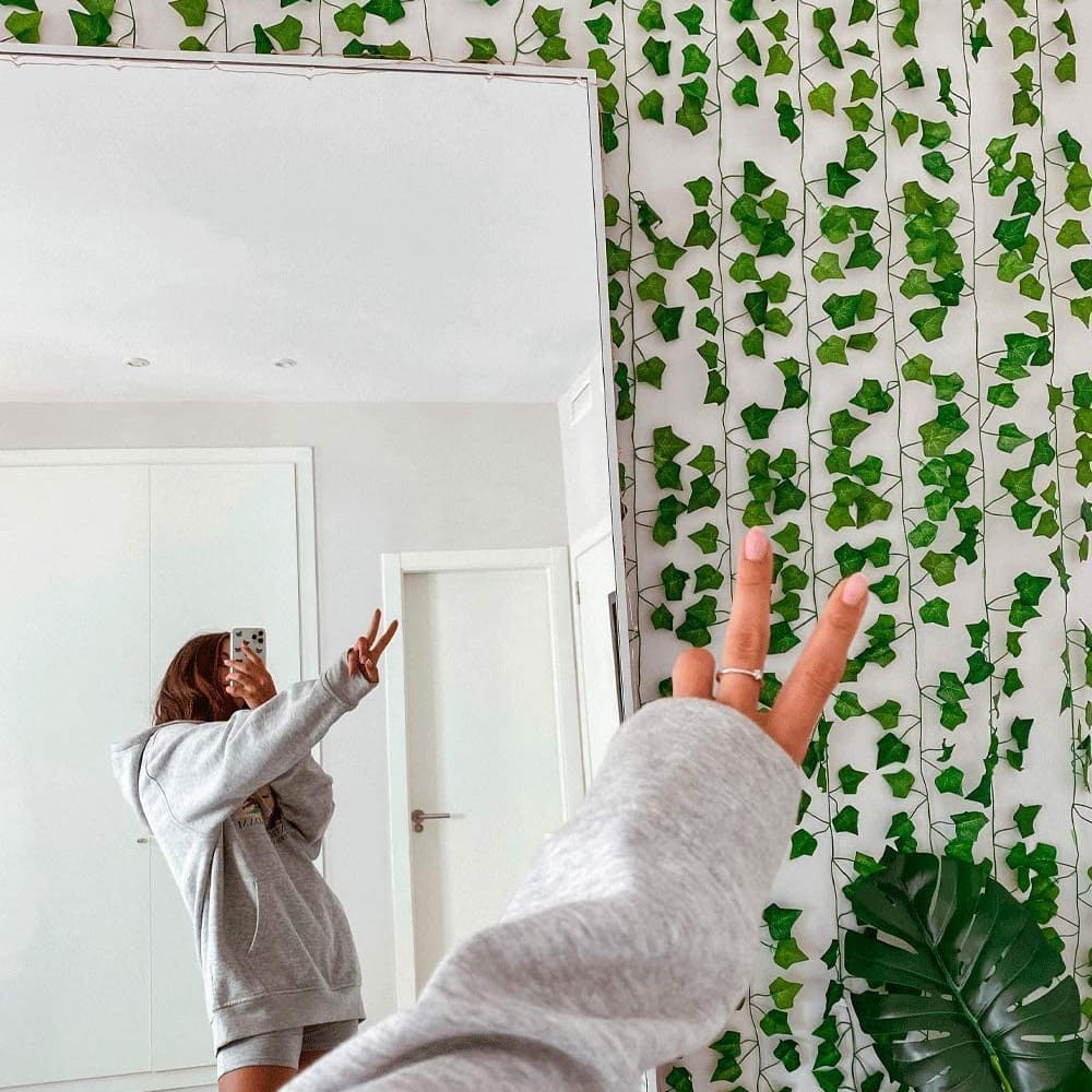 12 guirlandes de faux lierre décoration chambre
