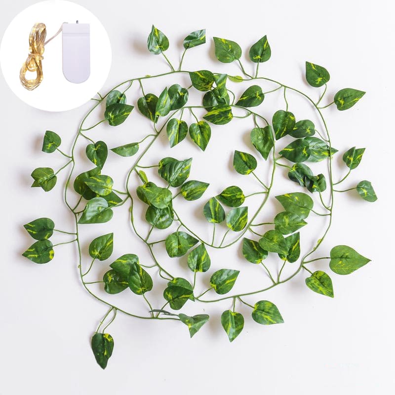 Guirlande lierre artificielle plast 180 cm - guirlandes végétales